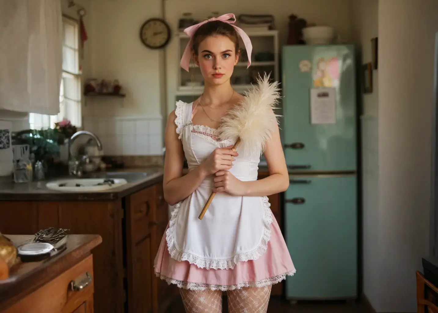 sissy in maid dress